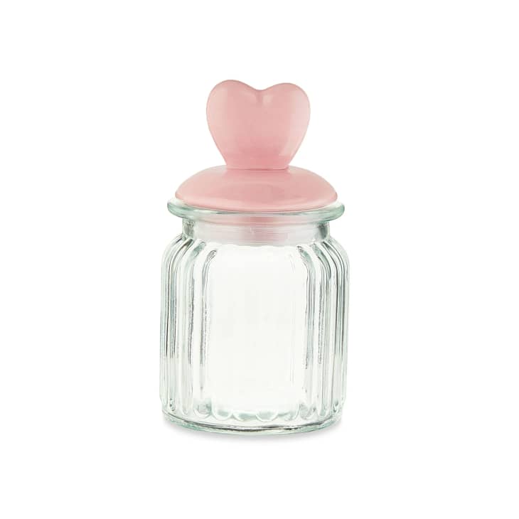 Valentine’s Day Pink Heart Glass Jar Decoration at Walmart