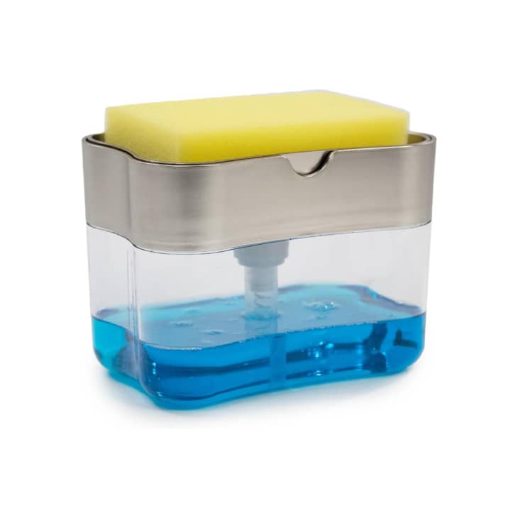 S&T Inc. Dish Soap Dispenser and Sponge Holder at Amazon