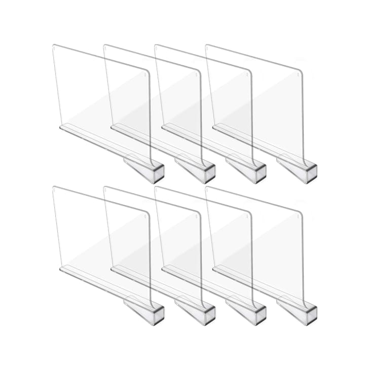 Hmdivor Clear Acrylic Shelf Dividers at Amazon