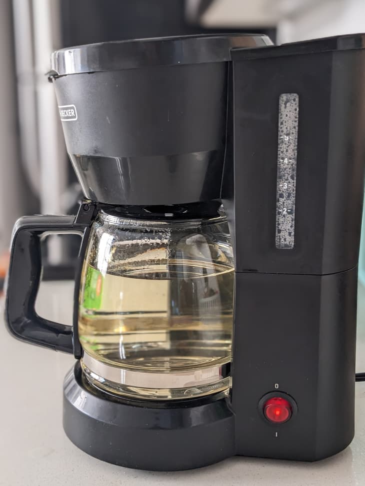 Affresh tablets working in coffee maker.