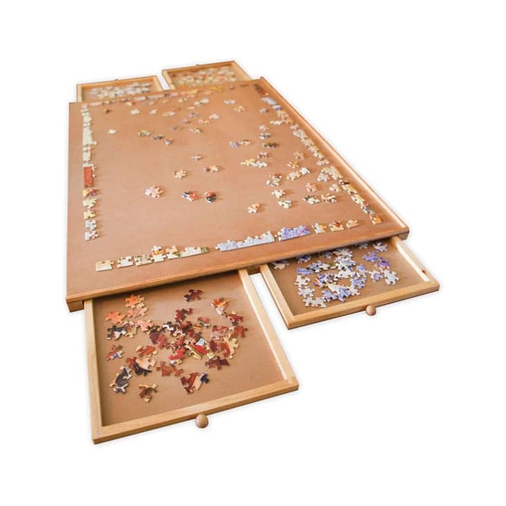 Bits and Pieces Original Wooden Jigsaw Puzzle Plateau at Amazon