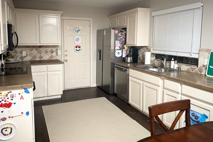 Clean kitchen cabinets after closing shift cleaning method.