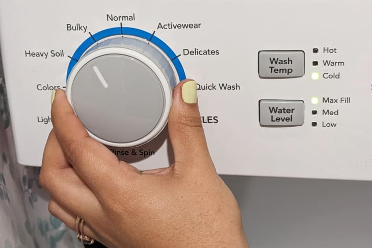 Washer load size knob
