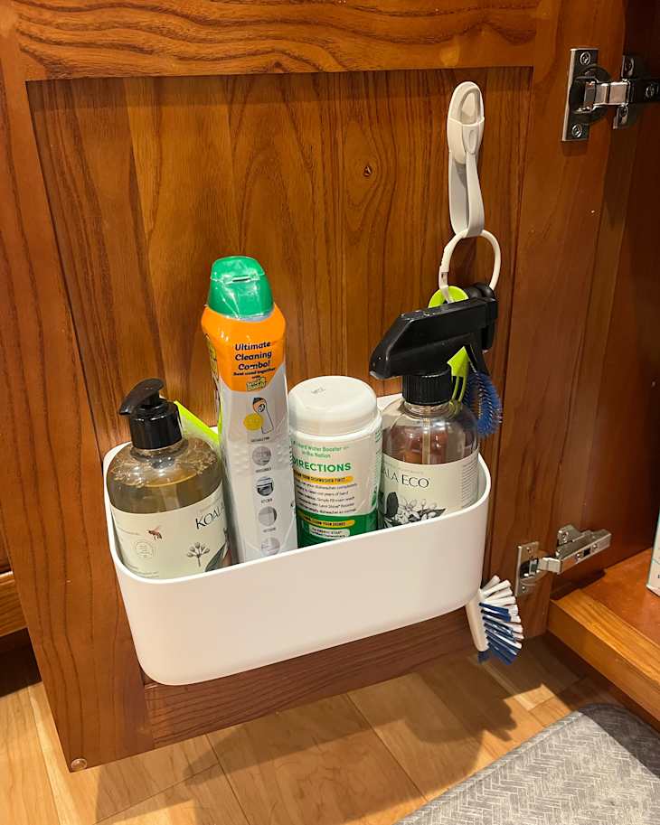 This $18 Smart Organizer Improved My Cluttered Kitchen Cabinet | The Kitchn