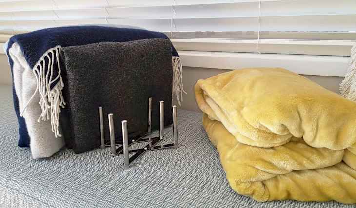 IKEA VARIERA Pot Lid Organizer: A Smart Blanket Storage Solution