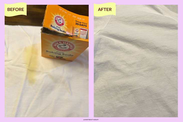I Tried 4 Methods for Removing Oil Stains on Clothes | Apartment Therapy