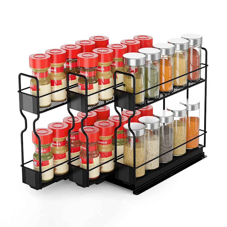 SpaceAid Pull-Out Spice Rack Organizer: Maximizing Cabinet Storage for Kitchen Essentials