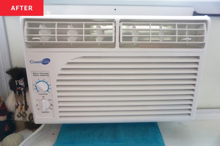 Window air conditioner unit after cleaning