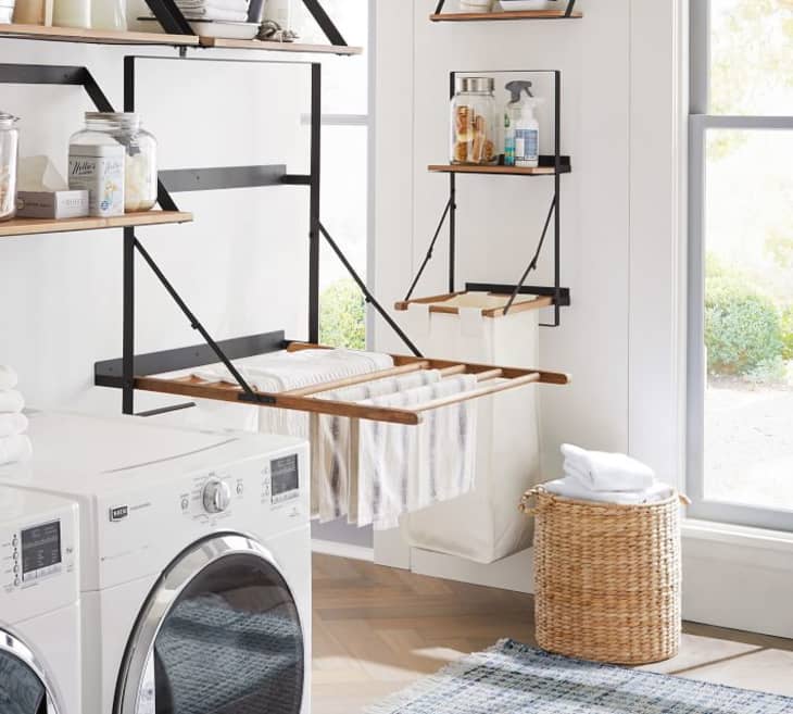 Simple, Functional Laundry Room Cabinet Organization