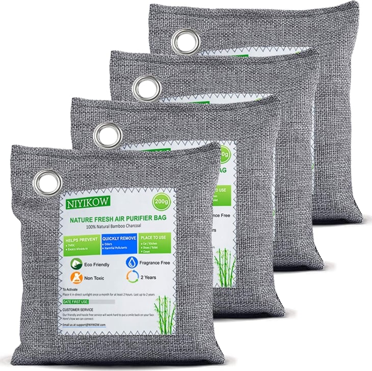 Product Image: NIYIKOW Nature Fresh Bamboo Charcoal Air Purifying Bags (4 Pack x 200g)