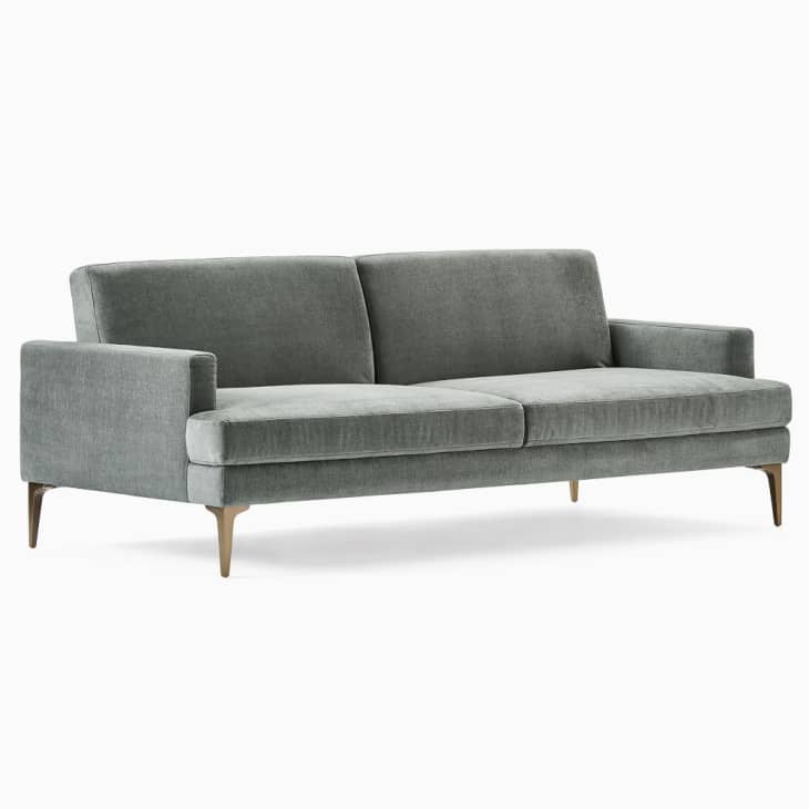 Product Image: Andes Full Futon in Mineral Grey Distressed Velvet