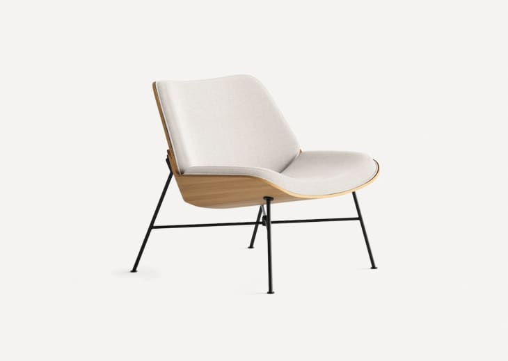 Product Image: Vesper Wood & Fabric Lounge Chair with Ottoman