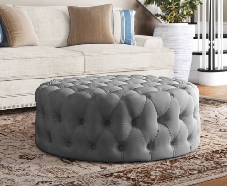 Product Image: Huskins 41.73'' Wide Velvet Tufted Round Cocktail Ottoman