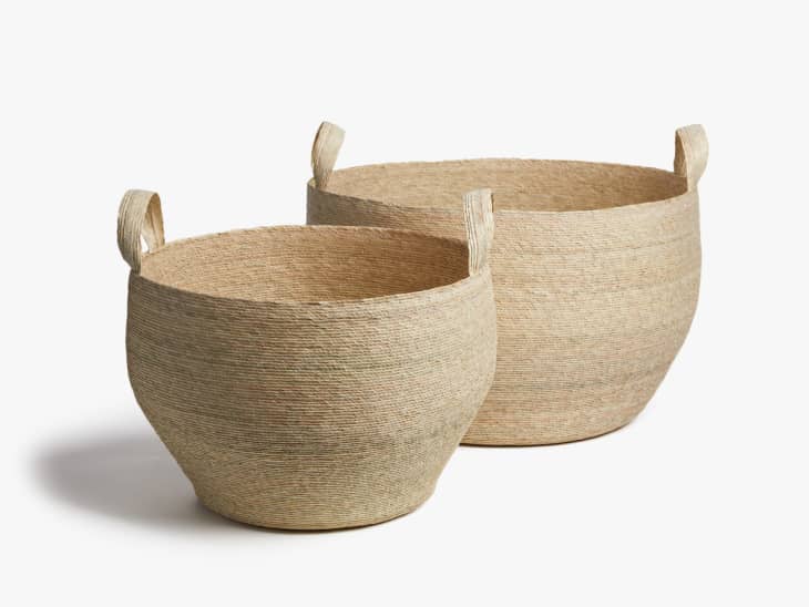 Product Image: Palm Leaf Floor Basket (Large)