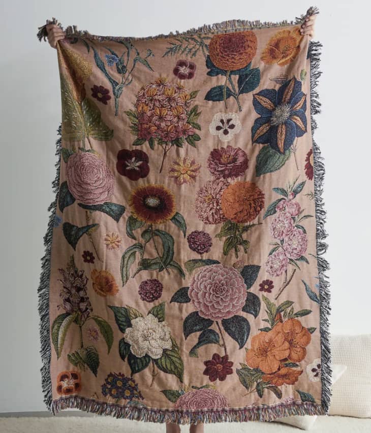 Wildflower Woven Throw Blanket at Urban Outfitters