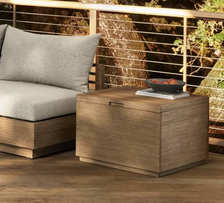 Volume Outdoor Square Storage Side Table at West Elm