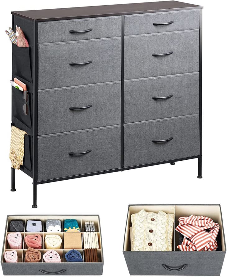 WLIVE Fabric Dresser with Organizers at Amazon