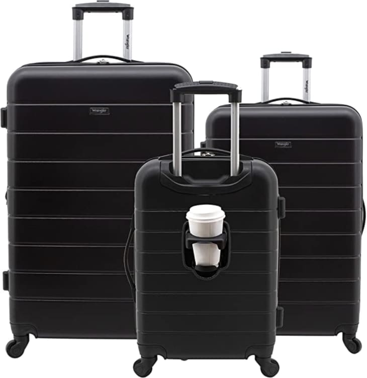 Product Image: Wrangler Smart 3-Piece Luggage Set with Cup Holder and USB Port