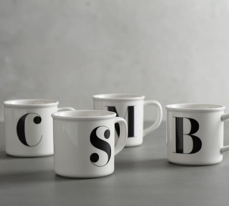 Monogram Ceramic Mug  Initial A – Every Living Word