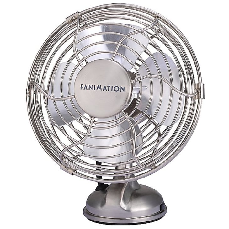 metal table top fan