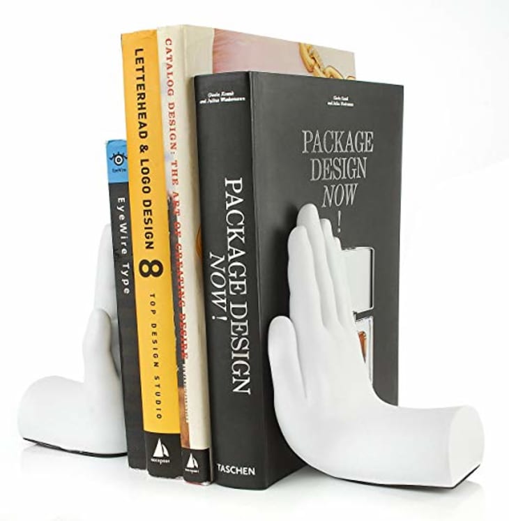 ASDDD Decorative Book Holders Bookends 1 Pair of Retro Elk Art Table Bookends Universal Non-Slip Resin Bookends for Bookshelf Decoration Bookends Book Ends