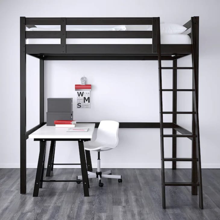 ikea bunk bed with desk