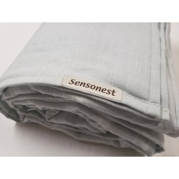 Sensonest Linen Cooling Weighted Blanket at Etsy
