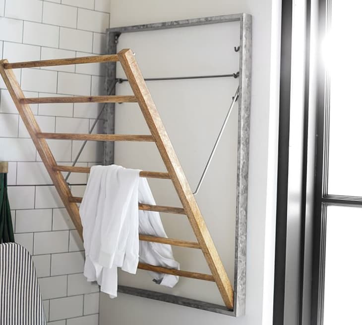 WALL MOUNTED FLEXIBLE CLOTH DRYING RACK, CLOTH DRYING RACK FOR