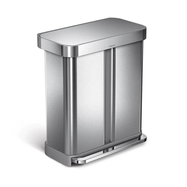 58-Liter Dual Compartment Trash Can at simplehuman
