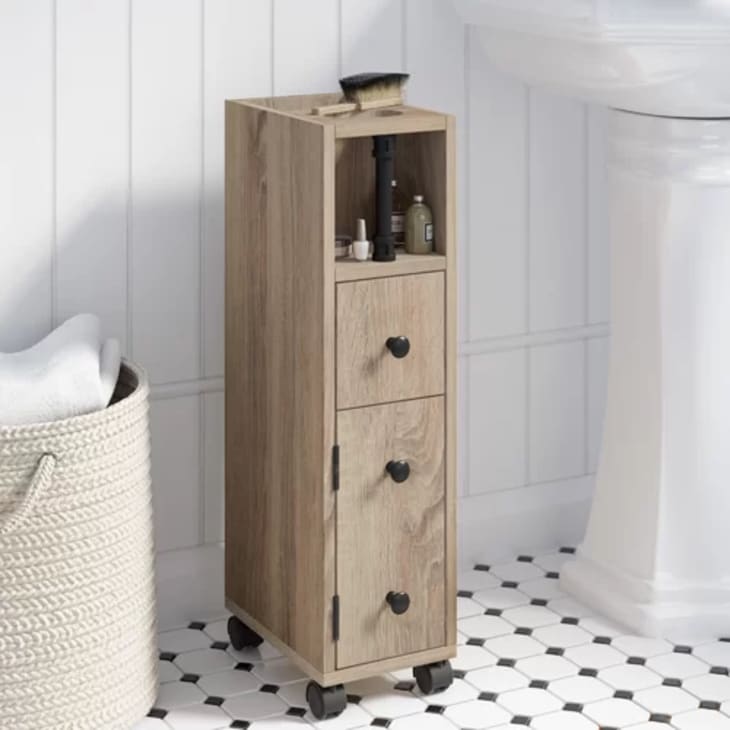 Slim Rolling Bathroom Storage Carts