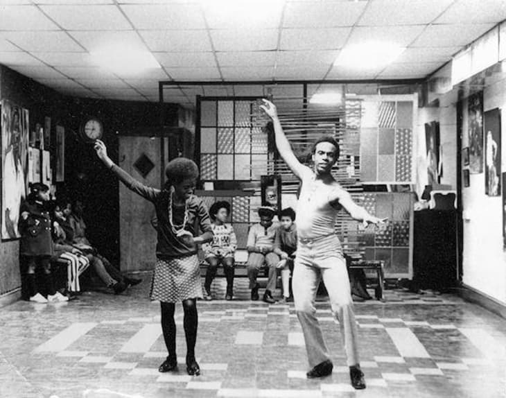 Groundbreaking Black choreographer Arthur Hall transformed this North Philadelphia rowhome into a dance studio and shrine. Here, his ensemble practices in the early 1970s.