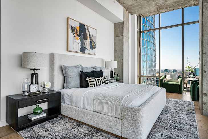 A Home Stager Transformed a “Lifeless” Penthouse | Apartment Therapy - Penthouse Apartment Starts Living Space