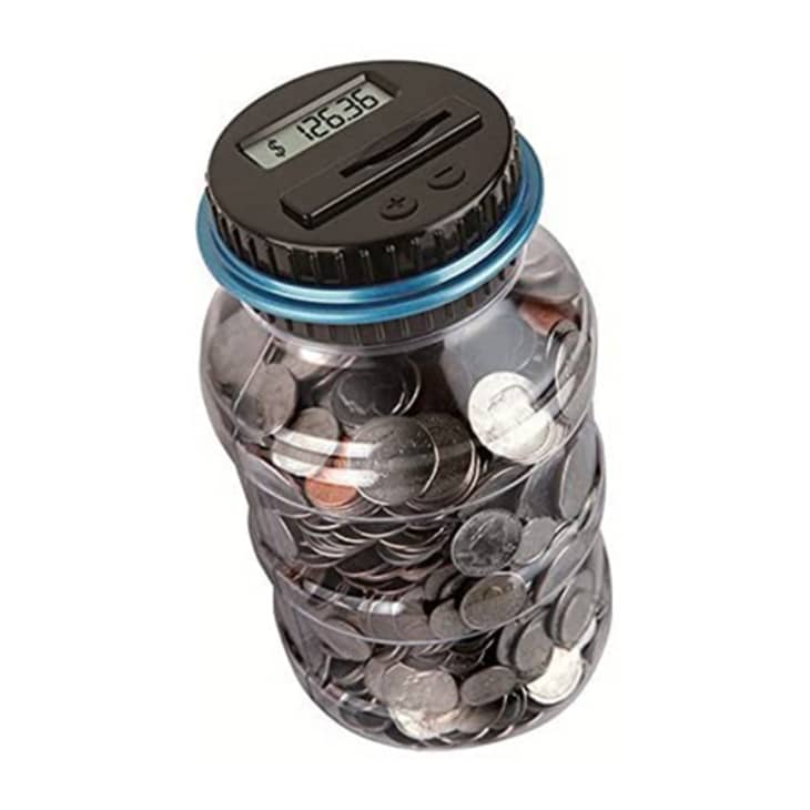 Coin counting jar