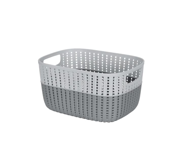 Product Image: Medium Gray 2-Tone Decorative Storage Basket