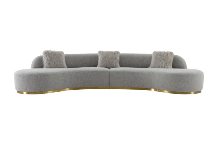 Simona 150.39” Upholstered Sofa at Wayfair