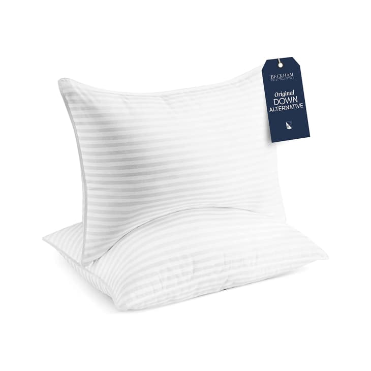 Beckham Hotel Collection Bed Pillows Standard / Queen Size Set of 2 - Down  Alternative Bedding Gel Cooling Pillow for Back, Stomach or Side Sleepers