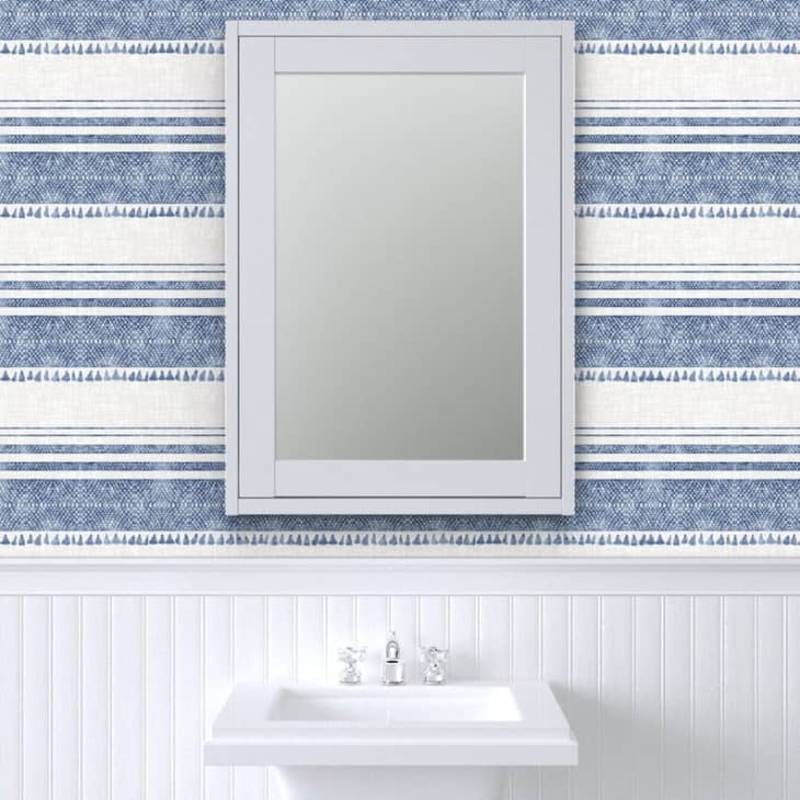 Chambray wallpaper from Etsy