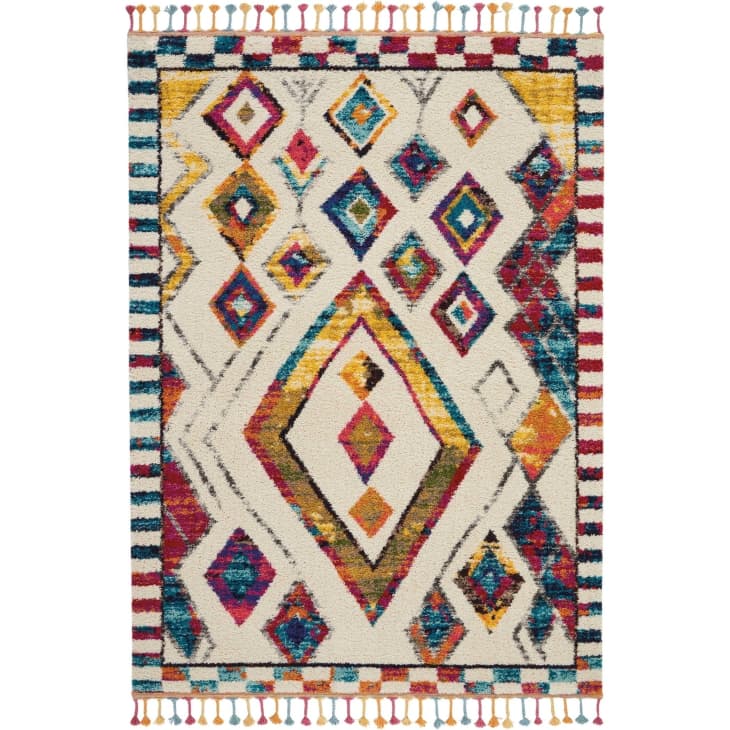 Saturated Moroccan style rug