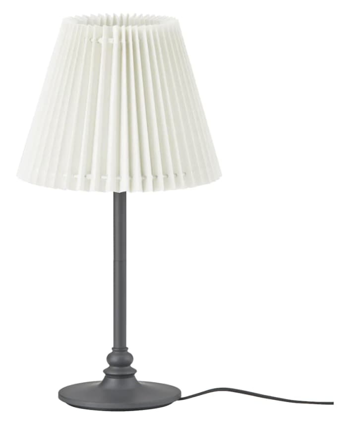 IKEA pleated lampshade and lamp