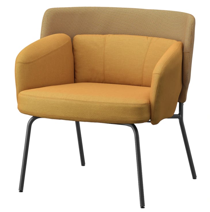 Mustard armchair from IKEA