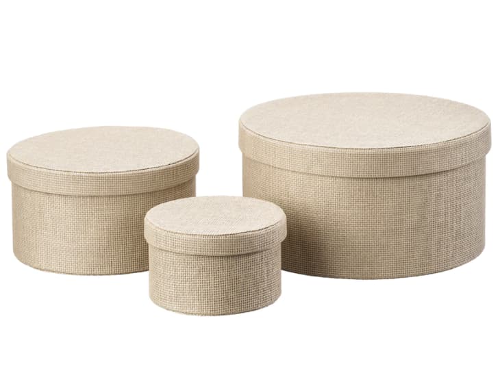 KVARNVIK woven paper storage boses from IKEA