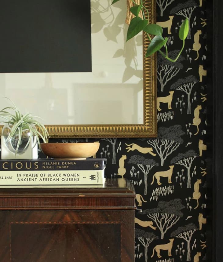Carmeon Hamilton's entry with Hygge &amp; West's Serengetti wallpaper in black