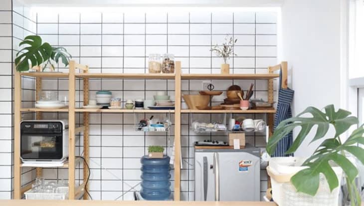 IKEA's IVAR used in a kitchen
