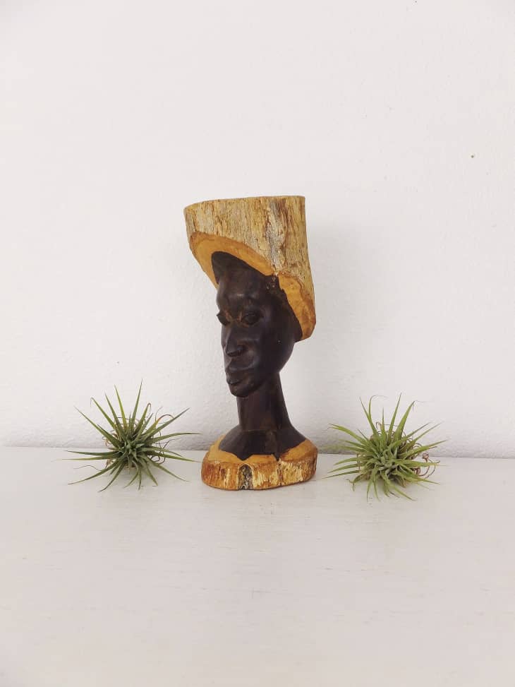 African sculpture bust