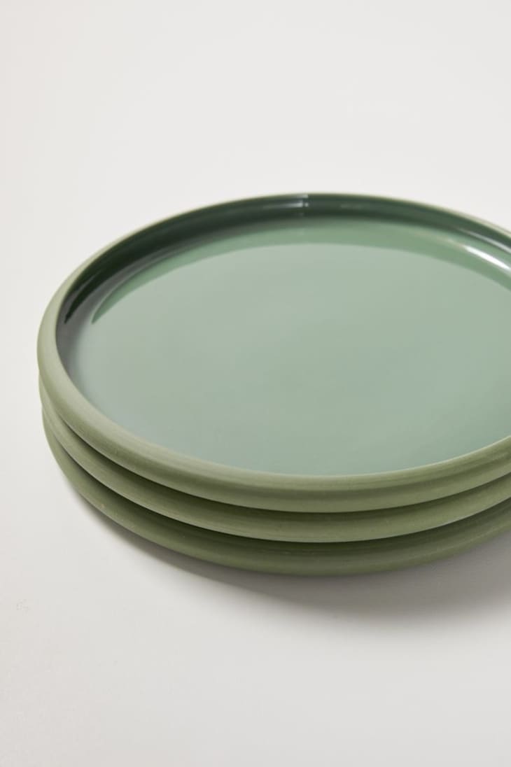 Green ceramic plates from Urban Outfitters