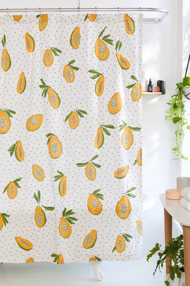 Papaya shower curtain from Urban Outfitters