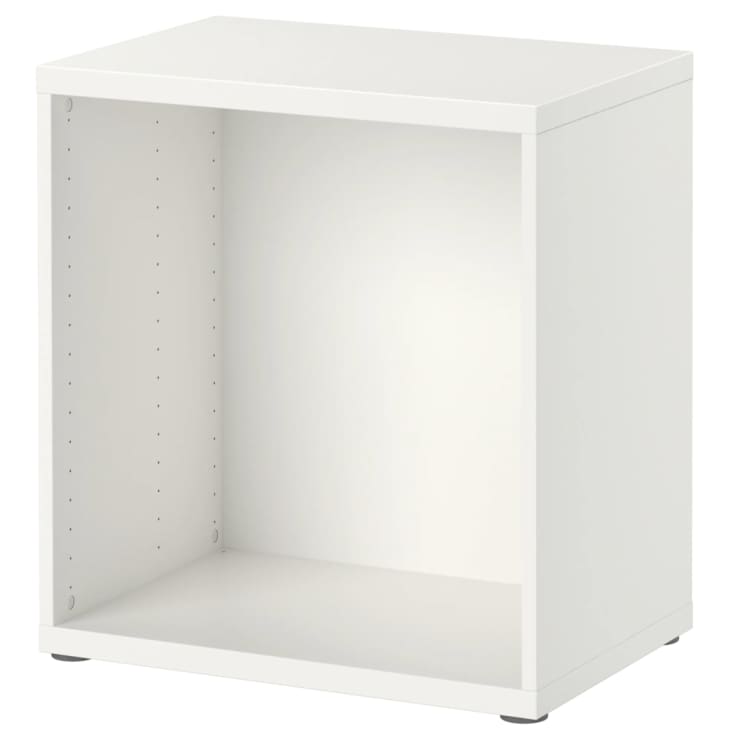 IKEA BESTA white frame cabinet