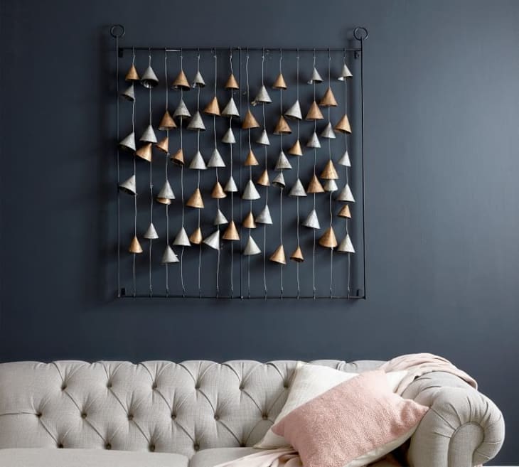 Wall hanging made out of bells