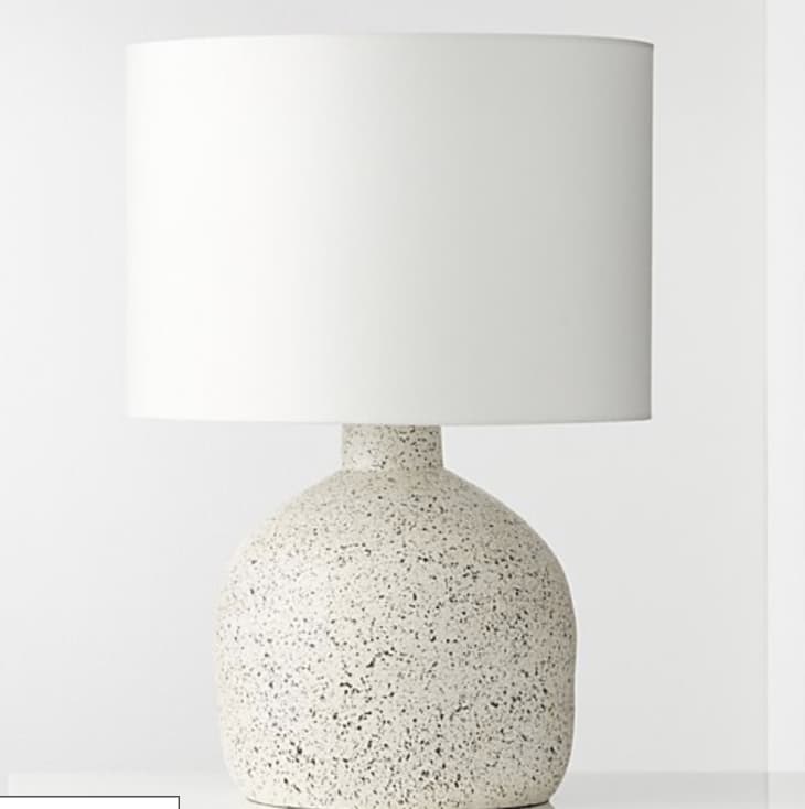 Ivory speckled ceramic lamp from CB2