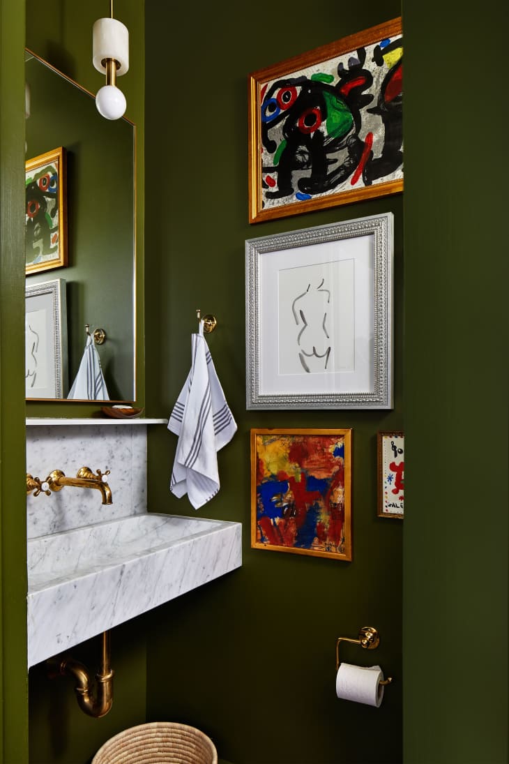 Green bathroom by Zoe Feldman